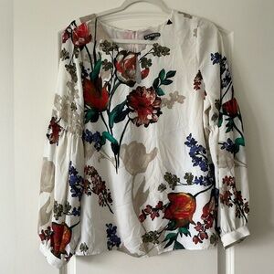 Express Floral Long Sleeve Blouse